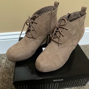 Women Suede Wedge Boots